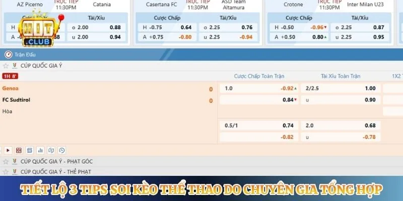 Tiết lộ 3 tips soi kèo thể thao do chuyên gia tổng hợp
